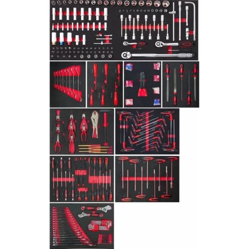 Tool trolley with 10 drawers and 471 tools BD-RC39