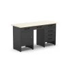 Professional workshop workbench with 6 drawers and lockable cabinet, 1600 x 600 x 850 mm