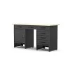 Professional workshop workbench with 6 drawers and lockable cabinet, 1600 x 600 x 850 mm