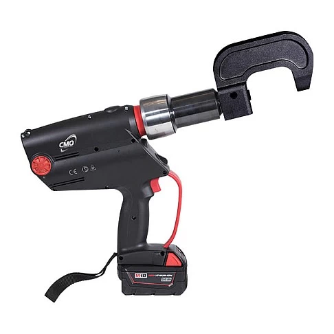 Elektrohidraulinė kniedijimo sistema su C-formos rėmu ir universaliu matricų rinkiniu