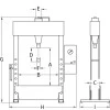 Elektrohidraulinis presas 100 tonų EP 100 D