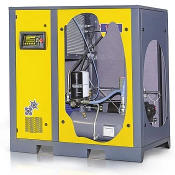 Screw air compressor with direct drive technology and frequency control 15 kW Comprag