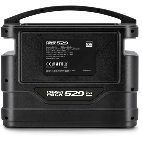 Nešiojama elektros stotelė 500 W Power Pack 520 GYS