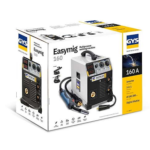 Полуавтоматический сварочный аппарат для MIG/MAG и MMA сварки GYS EASYMIG 160