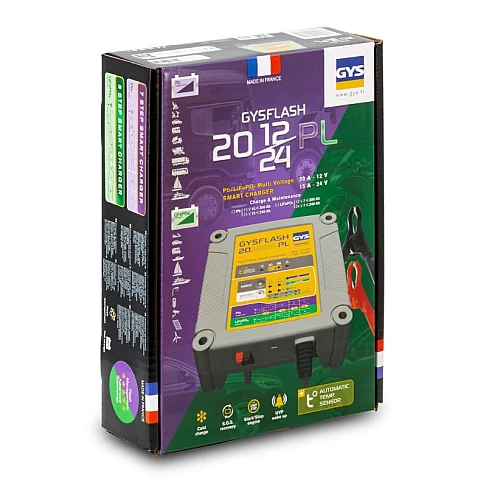 Зарядное и обслуживающее устройство для аккумуляторов GYSFLASH 20.12/24 PL