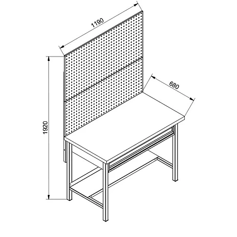 Darbastalio komplektas Premium Line 1ZP Gude