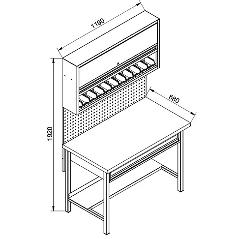 Набор верстака Premium Line 1ZPS Gude