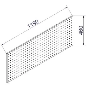 Gude perforated tool wall