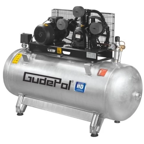 Piston air compressor 270L, 700 L/min, 10 bar GudePol HD