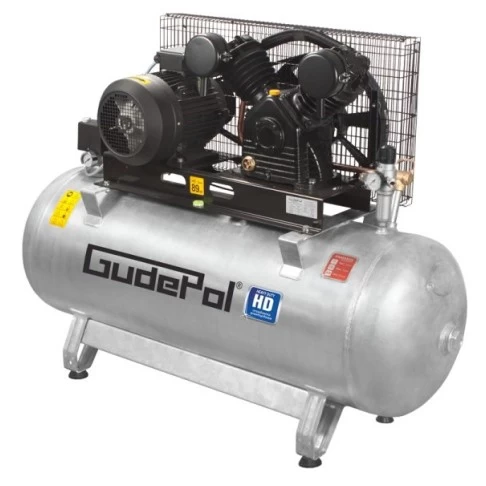 Piston air compressor 270L, 900 L/min, 10 bar GudePol HD
