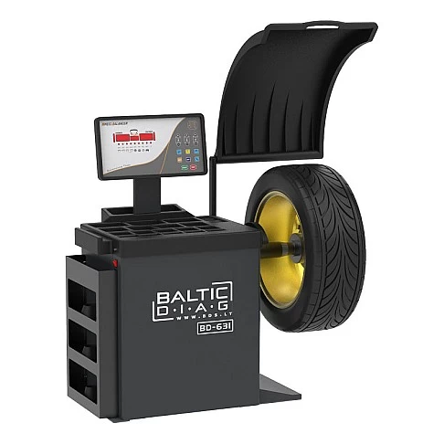 Pusiau automatinių padangų montavimo staklių ir automatinių ratų balansavimo staklių komplektas BD-631 + BD-810