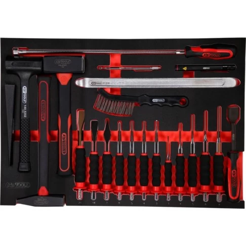 Įrankių vežimėlis su 397 įrankiais ir 8 stalčiais KS Tools PERFORMANCEplus P10