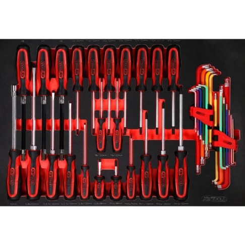 Įrankių vežimėlis su 397 įrankiais ir 8 stalčiais KS Tools PERFORMANCEplus P10