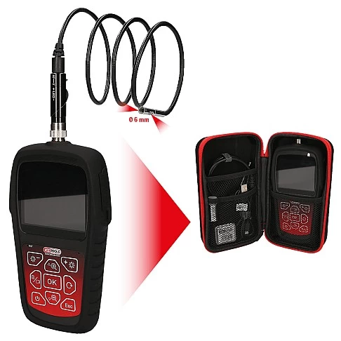 Набор HD-эндоскоп KS Tools Ø 6.0 мм 0 ° и 90 ° Передняя камера HD