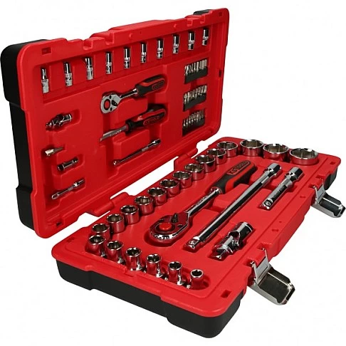 1/4 "+1/2" CHROMEplus combination wrench set KS Tools 68 parts