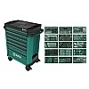 Инструментальная тележка 7 ящиков с колесами и 300 инструментами SATA PRO