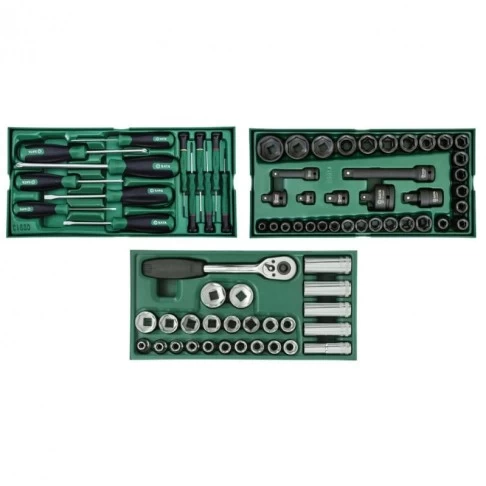 Инструментальная тележка 7 ящиков с колесами и 300 инструментами SATA PRO