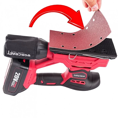 Cordless orbital sander 20V Li-ion