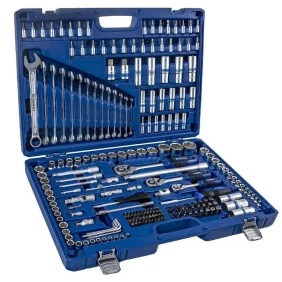 1/4" + 3/8" + 1/2" sockets and wrenches set 218 pcs.