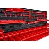Настенный стеллаж для инструментов с ящиками и держателями, 74 предмета