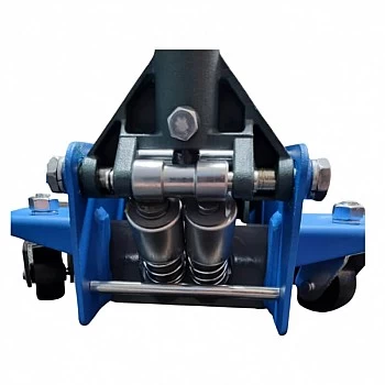 Low-profile floor jack with wheels 3T with rubber pad