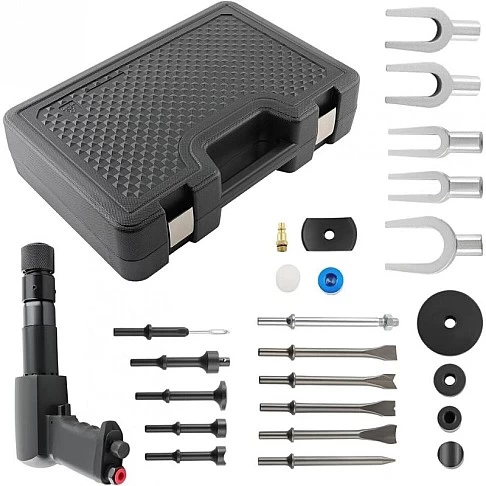 Pneumatic hammer with tie rod and joint remover set, 25 pieces