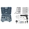 Pneumatic hammer with tie rod and joint remover set, 25 pieces