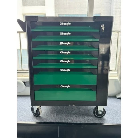 Инструментальный шкаф с 7 ящиками и боковым отсеком