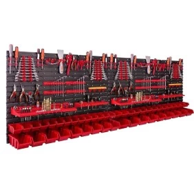 PVC tool stand (hanging) with boxes and holders 122 pcs.