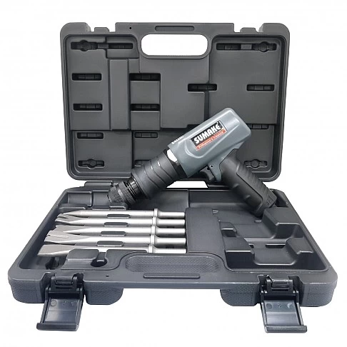 Pneumatic Hammer 190mm (10mm) with 5 Chisels