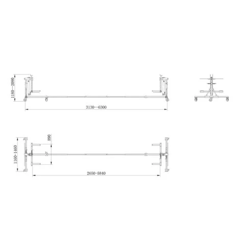 Body rotisserie 900 kg MW Tools