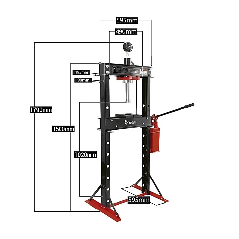 Hidraulinis presas 20 tonų H-370 Redats