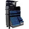 Тележка для инструментов с 14 ящиками и дополнительным 5 вертикальным шкафом SPtools Custom series