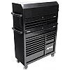 Тележка для инструментов с 14 ящиками и дополнительным 5 вертикальным шкафом SPtools Custom series