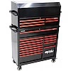 Тележка для инструментов с 14 ящиками и дополнительным 5 вертикальным шкафом SPtools Custom series
