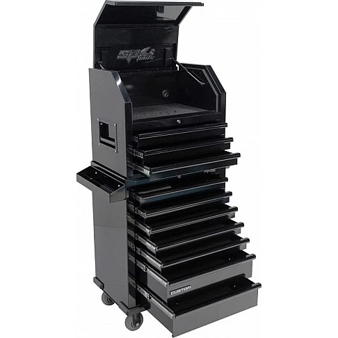 Tool trolley with tool box and 10 drawers SPtools Custom series