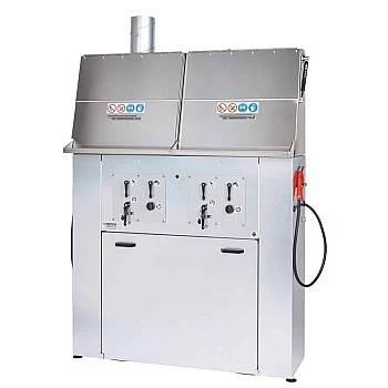 Двухпостовой очиститель краскопультов для помещений смешивания красок Edition35 Twin