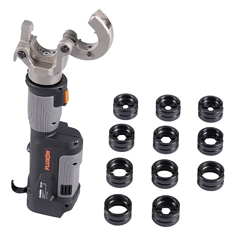 Cordless cable lug crimping pliers 60 kN Fluxon
