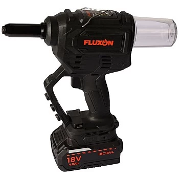 Аккумуляторный заклепочник с аккумулятором 4 А·ч и зарядным устройством Fluxon