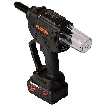 Аккумуляторный заклепочник с аккумулятором 4 А·ч и зарядным устройством Fluxon