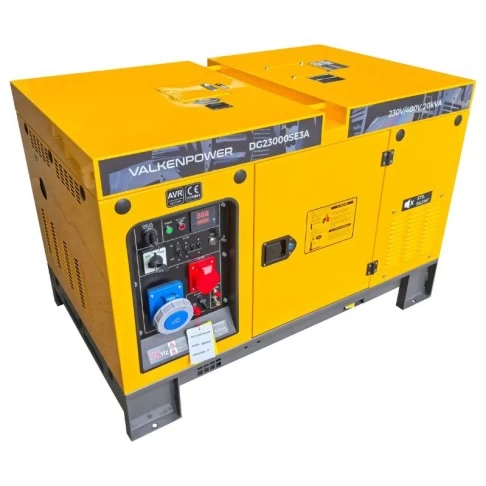 Portable diesel generator Valkenpower 16 kW  with sound-insulated enclosure