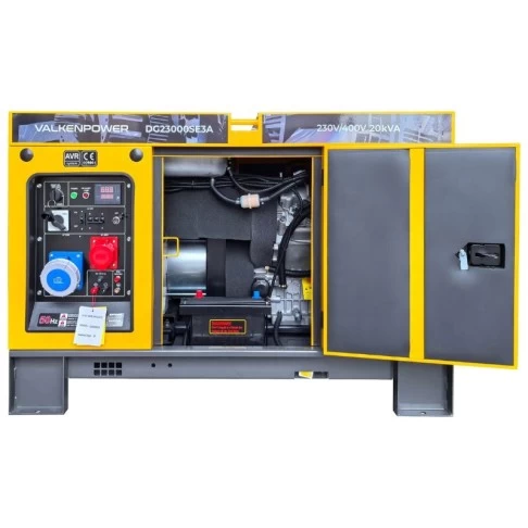 Portable diesel generator Valkenpower 16 kW  with sound-insulated enclosure