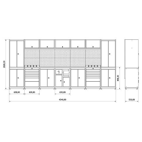 Modular Workbench Set Valkenpower Series I