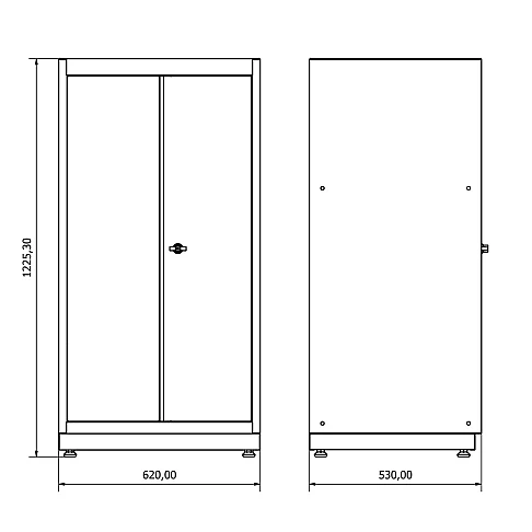 Dviejų durų spinta Valkenpower