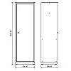 Wardrobe single door Valkenpower