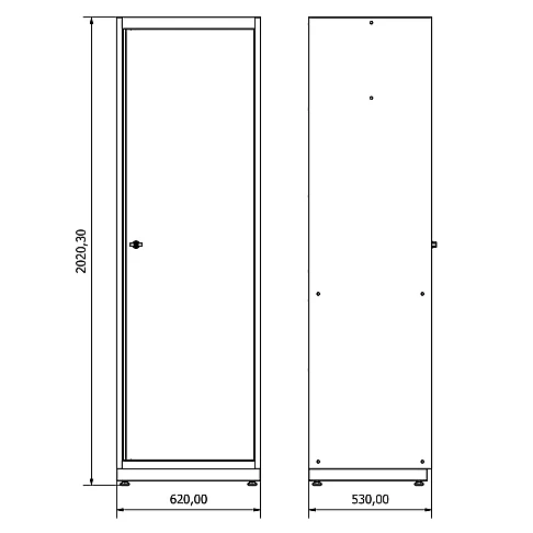 Wardrobe single door Valkenpower