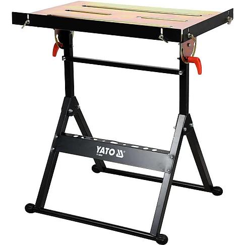 Folding welding table