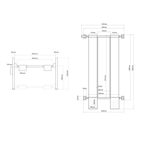 4-column mobile lift Weber Autolift 3.6