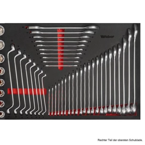Передвижная мастерская тележка с 9 ящиками и деревянной рабочей поверхностью, укомплектованная 298 инструментами