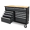 Передвижная мастерская тележка с 9 ящиками и деревянной рабочей поверхностью Weber